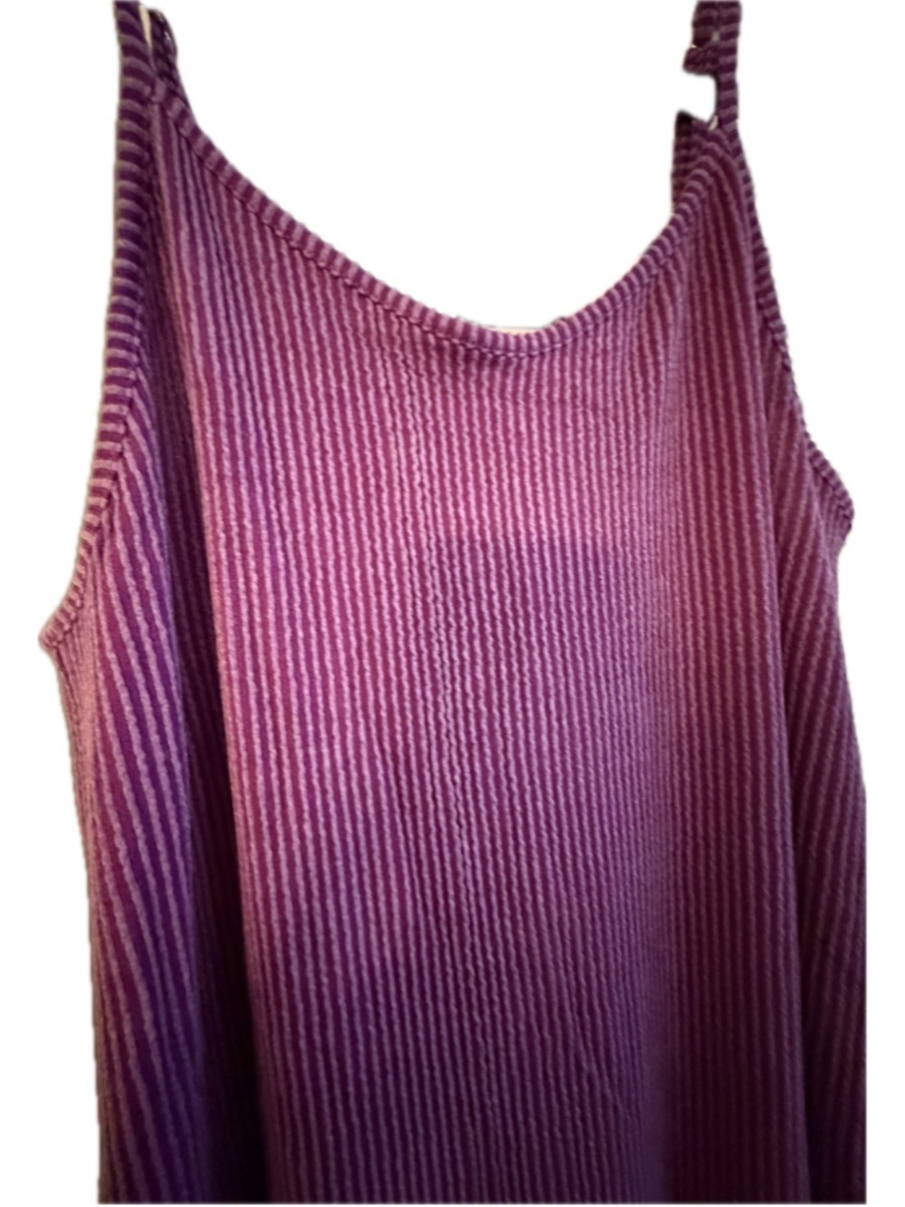 Nwt Women's Dear Scarlett Midi Dress Purple Ribbed Spaghetti Strap - Picture 2 of 7